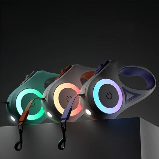 Collection of LED leashes for pets highlighting the importance of LED leashes for pets