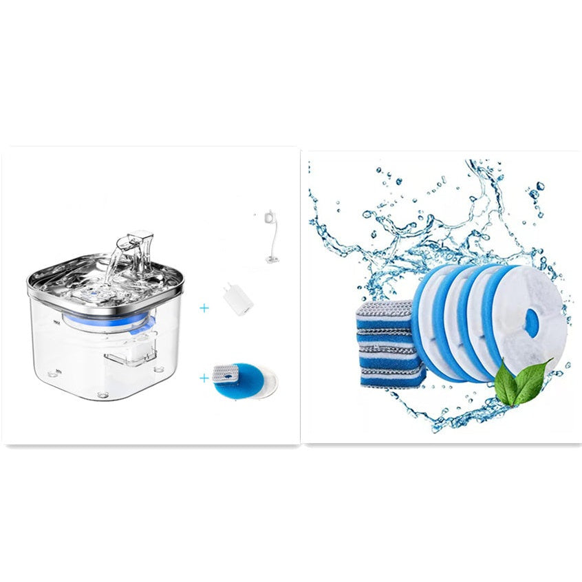 Petpal accessories automatic pet water fountain with filter and water flow for pets hydration