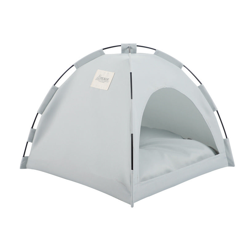 Petpal Accessories Cat Cooling Tent in Light Gray with Comfortable Interior for Warm Weather Use