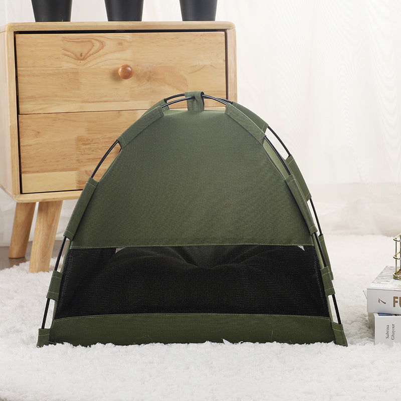 Petpal Accessories Cat Cooling Tent in Green for Comfortable Outdoor Relaxation
