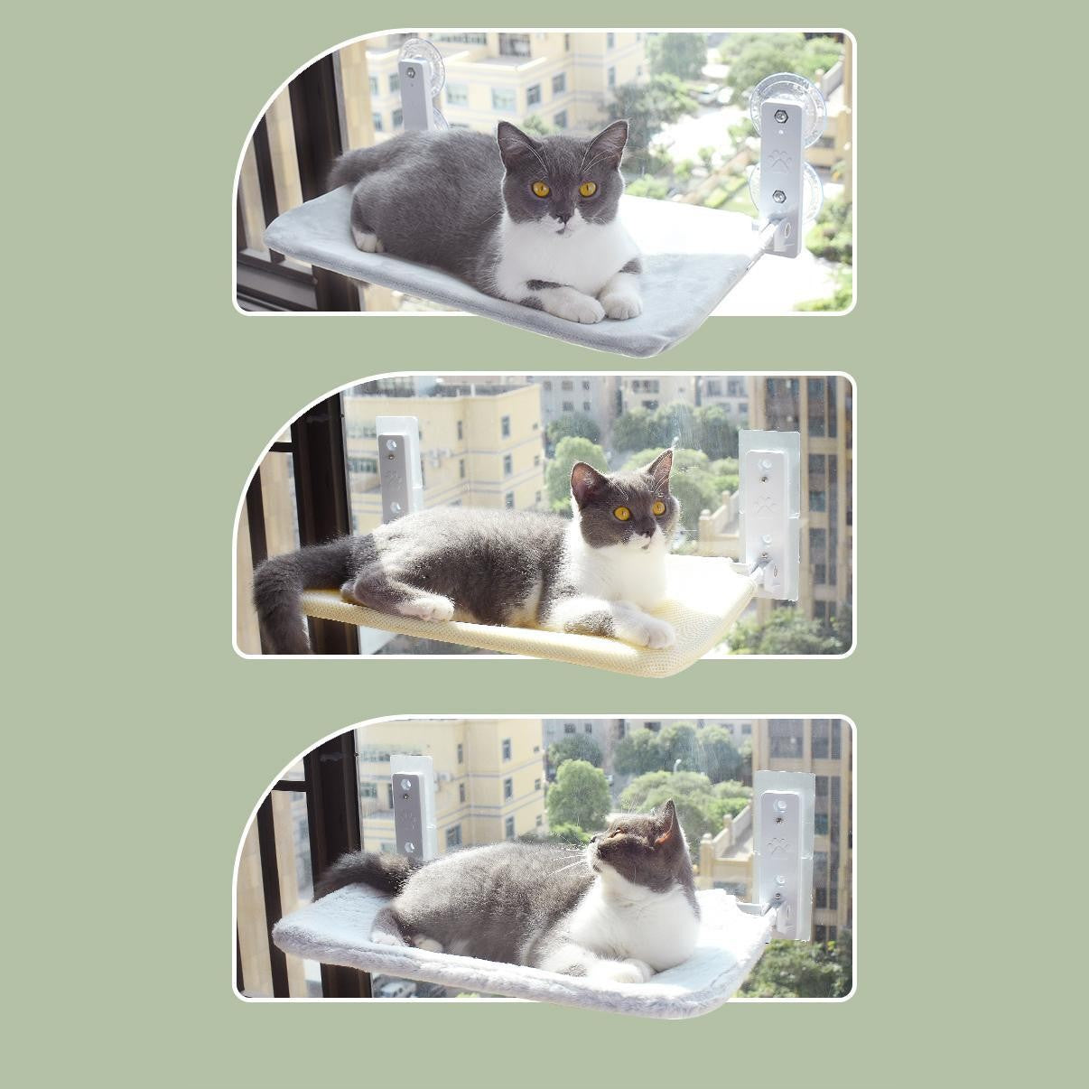 Petpal accessories cat window hammock for comfortable sunbathing and lounging for cats