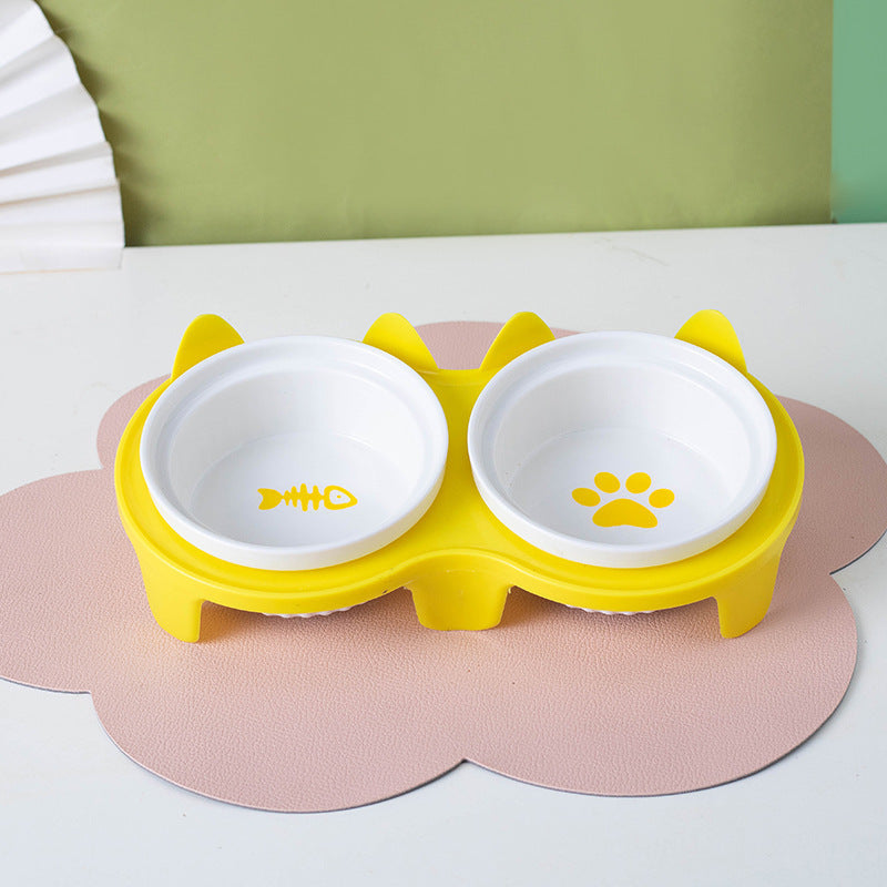 Petpal Accessories Ceramic Cat Bowl Set for Stylish Feedings
