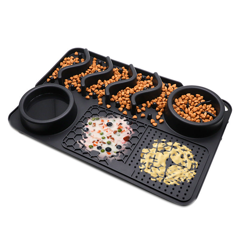 Petpal accessories dog licking pad silicone with multiple sections for food and treats