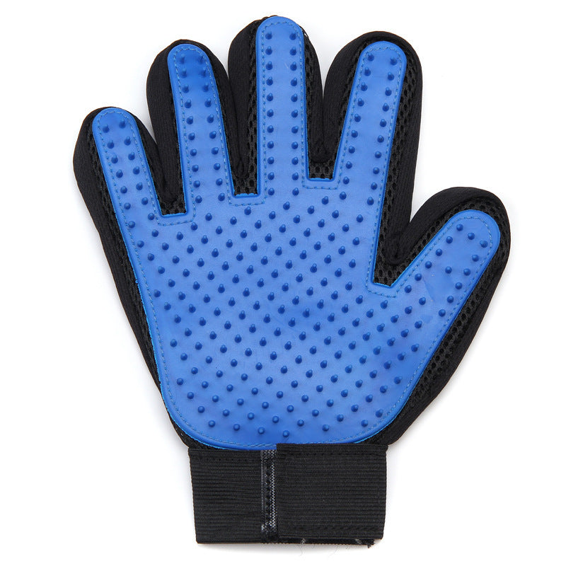 Petpal Accessories dog massage glove with textured surface for gentle grooming and relaxation
