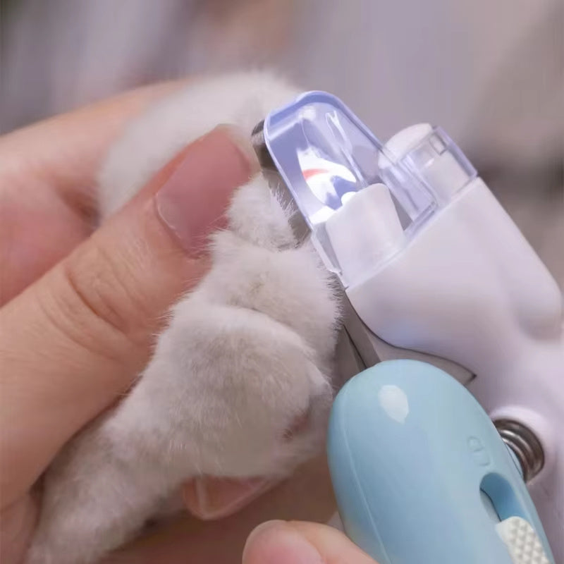 How to hold dog nail clipper for safe trimming