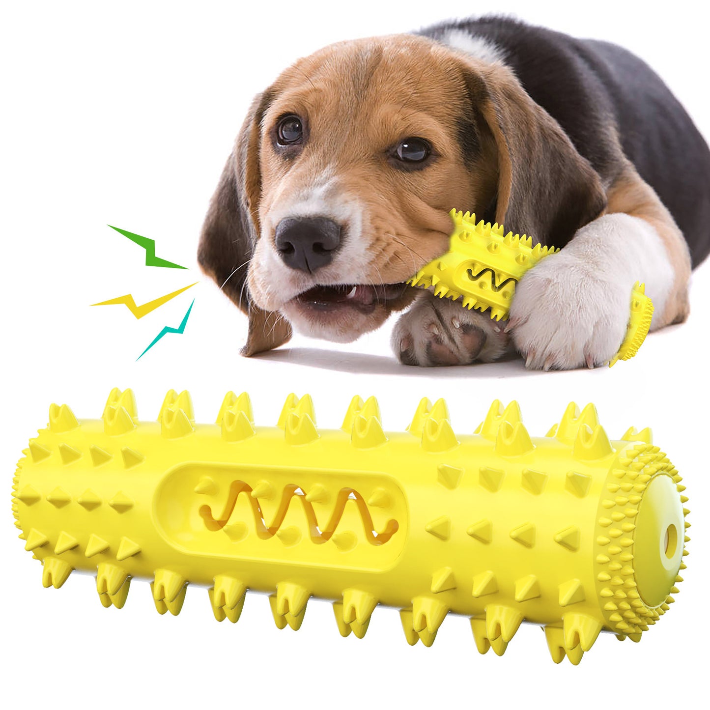 Petpal accessories dog teething toy in yellow for playful puppies and teething relief