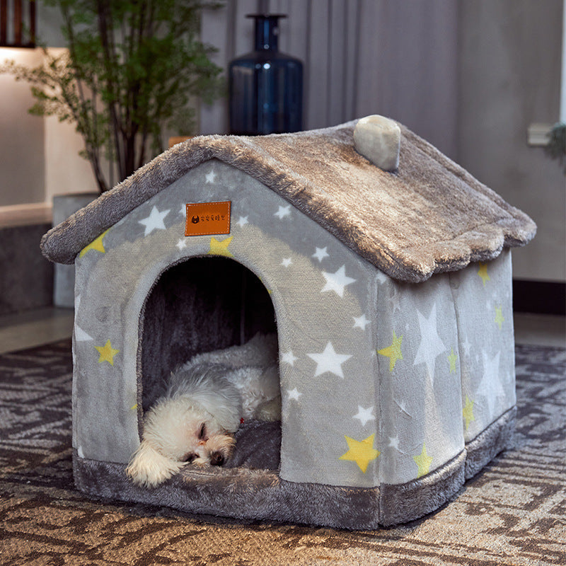 PetPal Accessories Foldable Pet House for Cozy Comfort.