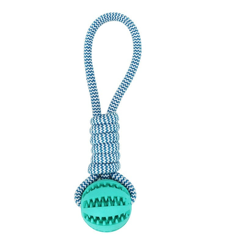 Petpal accessories hemp rope dog toy with durable rubber ball for fetching and chewing