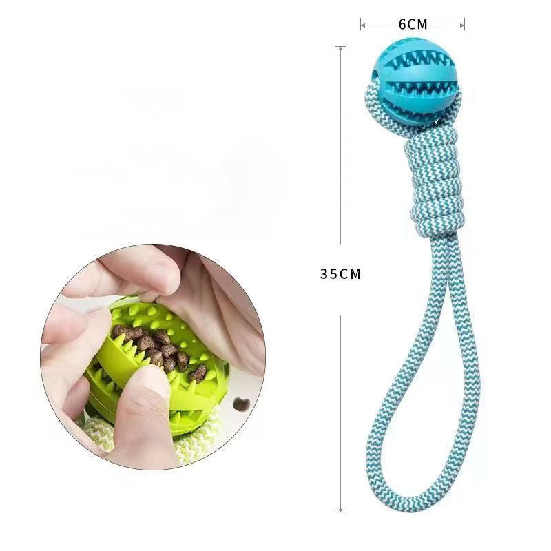 Petpal accessories hemp rope dog toy with a textured ball for interactive chewing and playtime fun