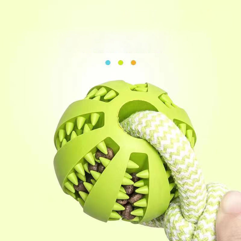 Petpal accessories hemp rope dog toy with a spiky ball and treat compartment for interactive play