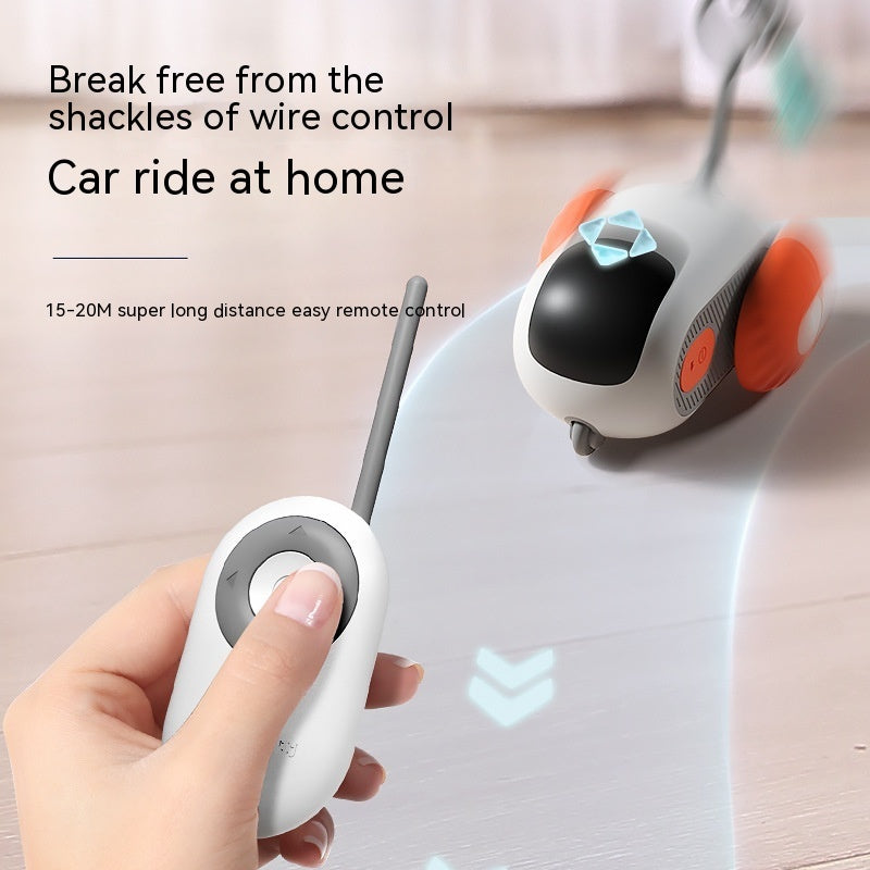 Interactive Cat Car Toy for remote-controlled fun with 15-20 meters range and easy operation