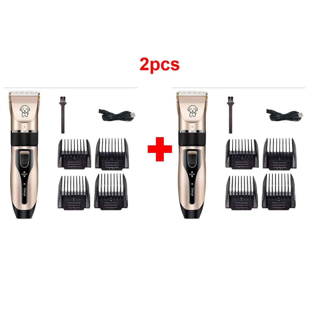 Petpal Accessories 2pcs pet hair clipper for cats and dogs with multiple attachments and cleaning brush