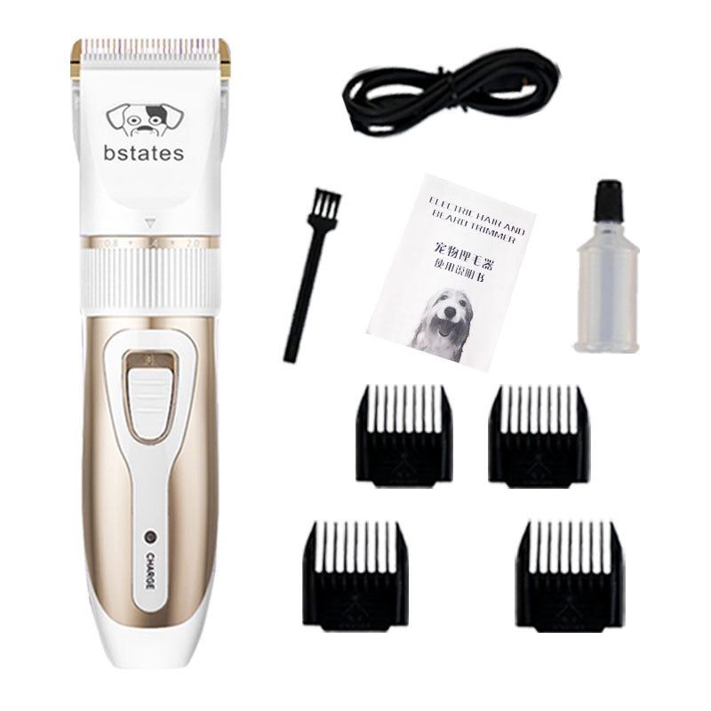 Petpal accessories pet hair clipper for cats and dogs kit with comb attachments and cleaning brush
