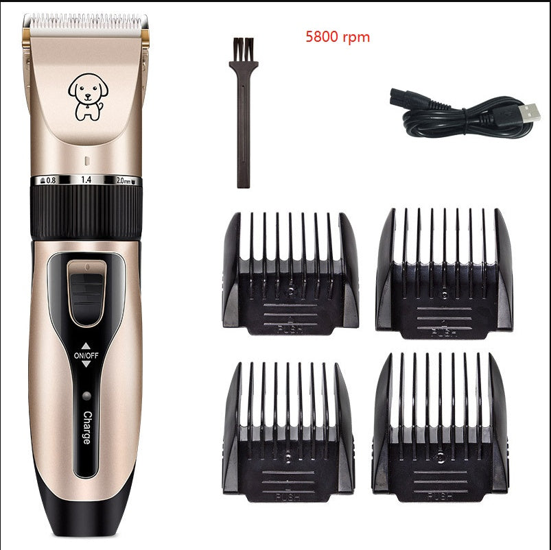 Petpal Accessories Rechargeable pet hair clipper for cats and dogs with four attachments and cleaning tool
