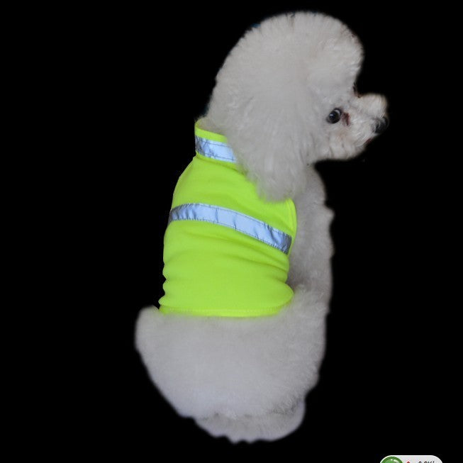 Summer Pet Clothing Dog Reflective Clothing Work Dog Safety Clothing.