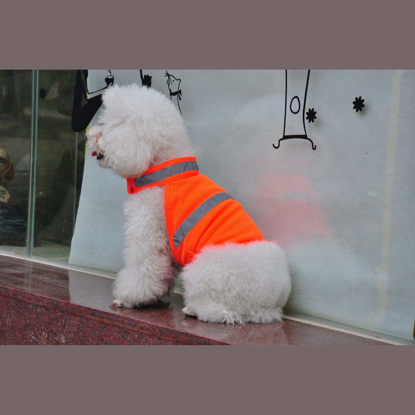 Summer Pet Clothing Dog Reflective Clothing Work Dog Safety Clothing.