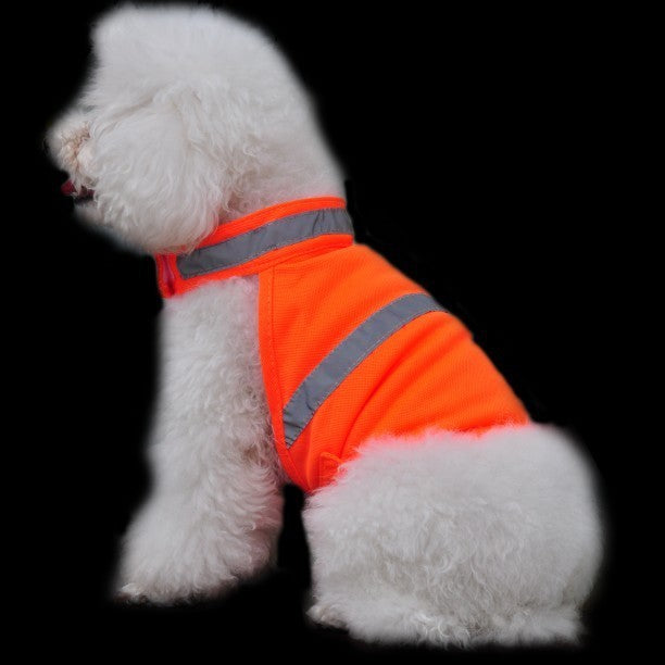 Summer Pet Clothing Dog Reflective Clothing Work Dog Safety Clothing.