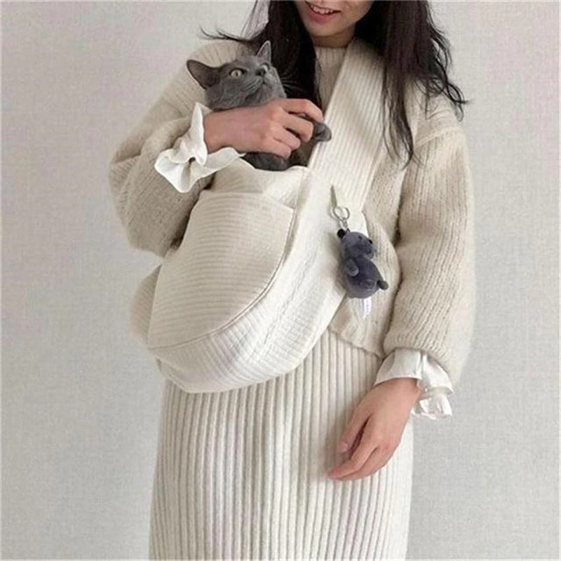 Soft cushion dog travel bag designed for comfort and convenience while carrying pets