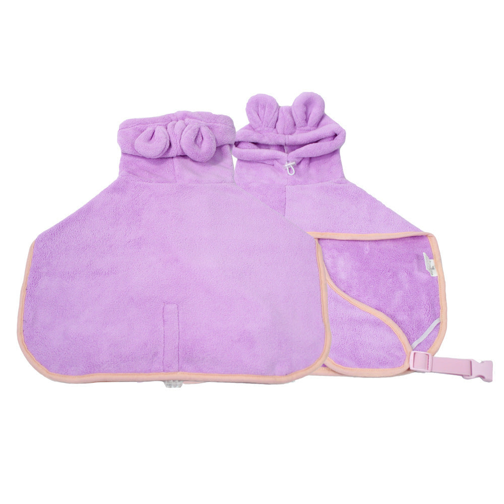 Petpal super absorbent dog towel in lavender color for quick drying after baths