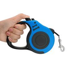 Blue Petpal telescopic dog leash with ergonomic grip for comfortable handling