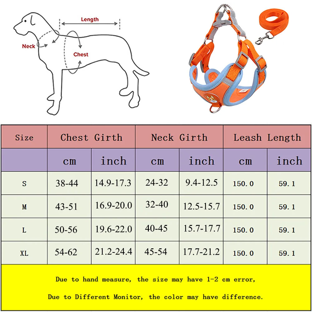 Reflective no‑pull harness for small dogs by PetPal