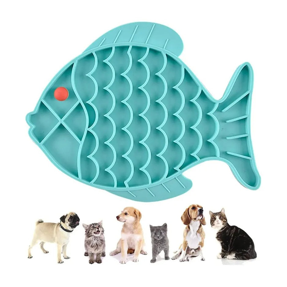 Petpal Accessories anti gulping pet feeder in fish shape for slowing down fast eaters
