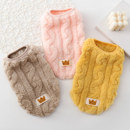 PetPal Double-Sided Pet Fleece Sweaters for Comfort.