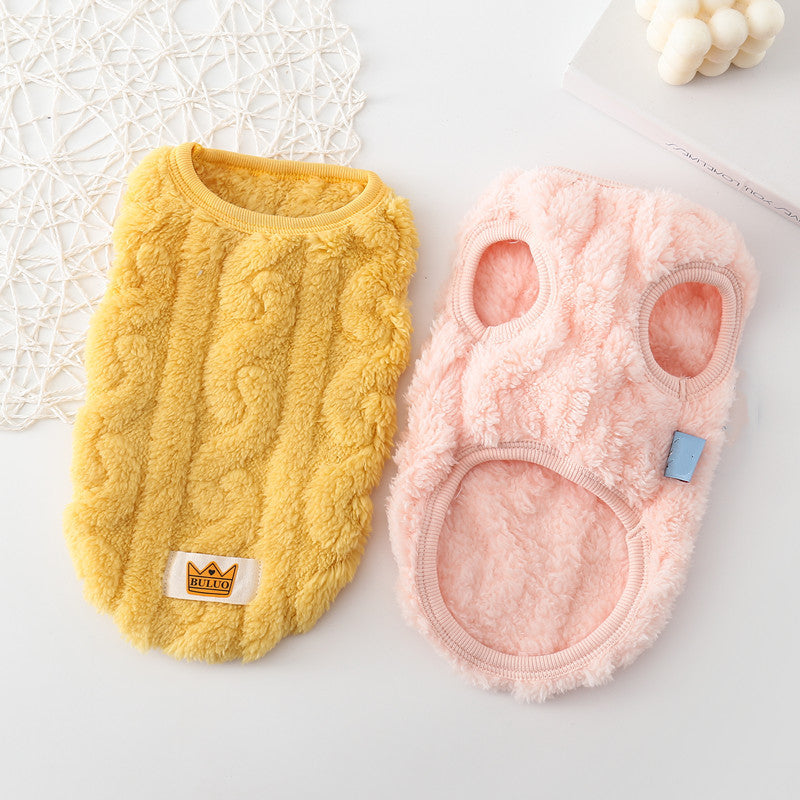PetPal Double-Sided Pet Fleece Sweaters for Comfort.