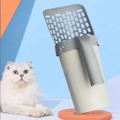 Petpal cat litter shovel with storage designed for easy cleaning and organization of litter boxes