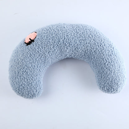 Blue Deep Sleep Puppy Pillow – Calming Neck Support Bed for Small Pets