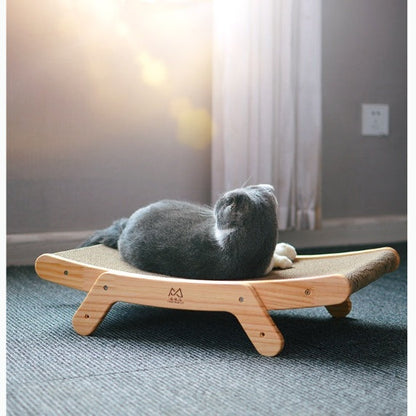 Deformation cat bed by Petpal accessories designed for comfort and relaxation in stylish wood