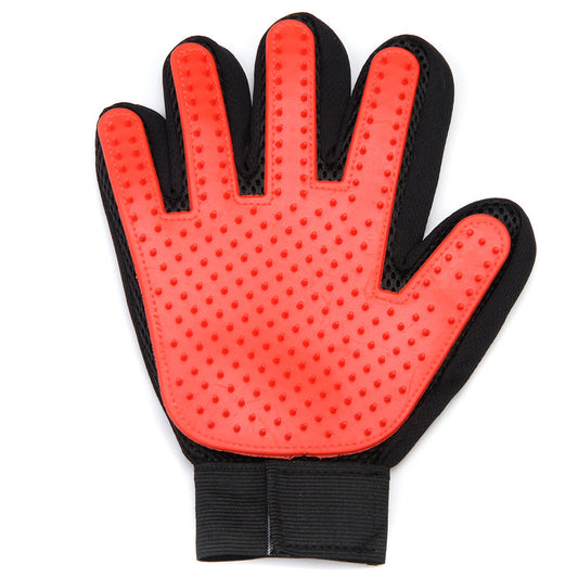 Petpal dog massage glove with rubber tips for grooming and relaxing pets