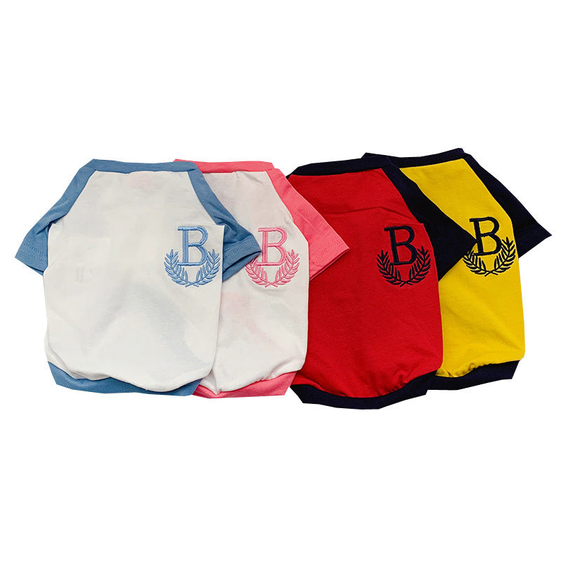 Dog parent-child matching clothes set in various colors for a fun family look