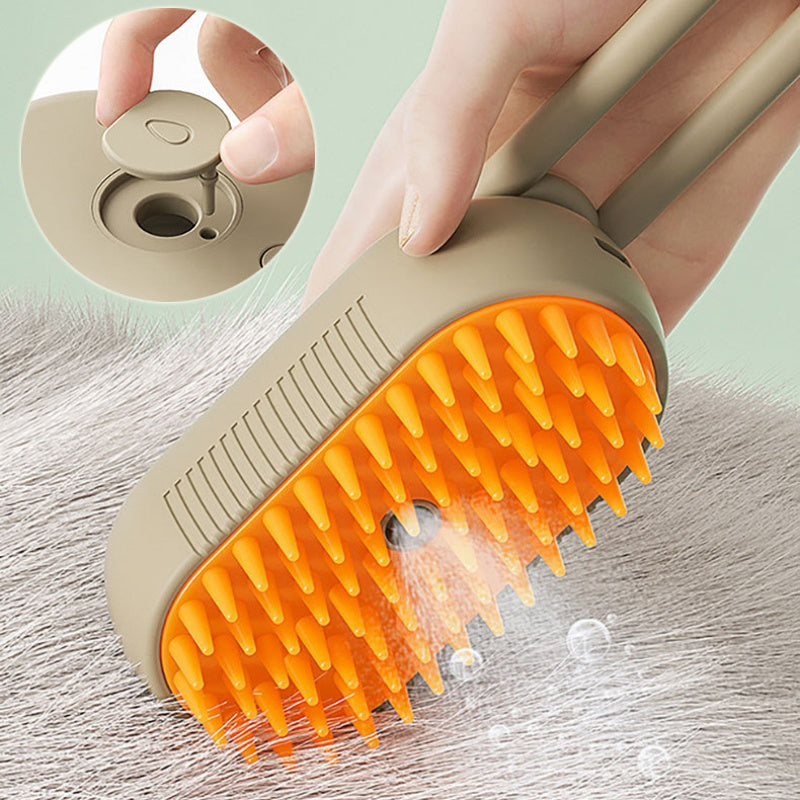 Electric Pet Grooming Comb with Ergonomic Handle and Soft Bristles for Easy Pet Grooming