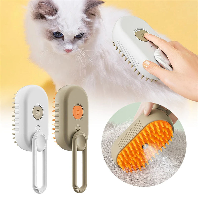 Electric Pet Grooming Comb with Spray Massage