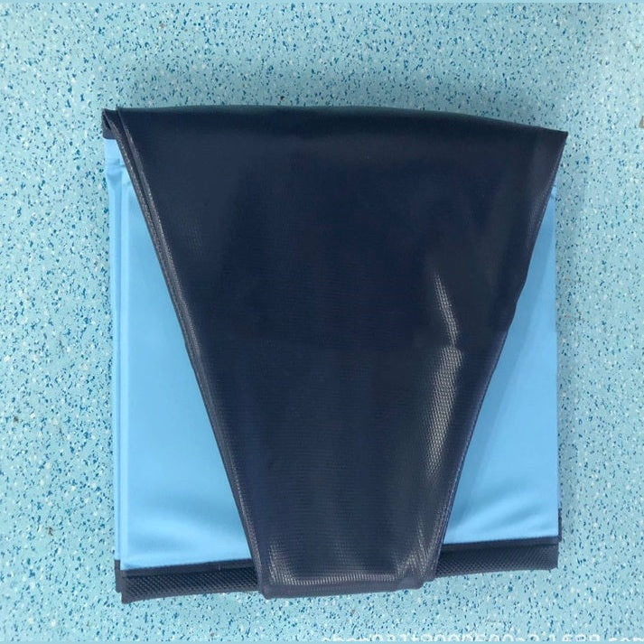 Foldable dog swimming pool in a compact design for easy storage and outdoor fun