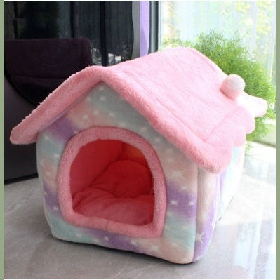 PetPal Accessories Foldable Pet House for Cozy Comfort.