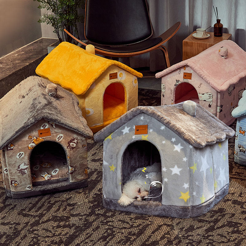 PetPal Accessories Foldable Pet House for Cozy Comfort.