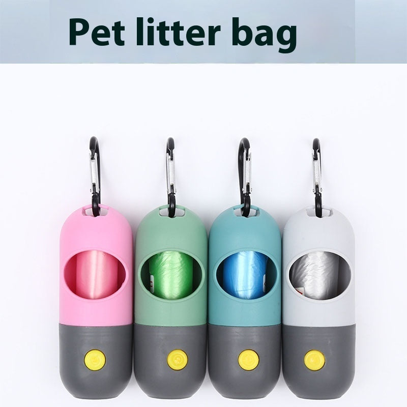 Travel pet waste bag dispenser with light – PetPal Accessories