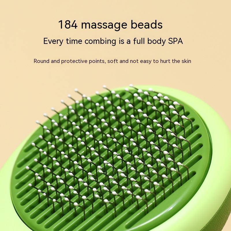 Pet Hair Remover Brush with 184 massage beads for a gentle and effective grooming experience
