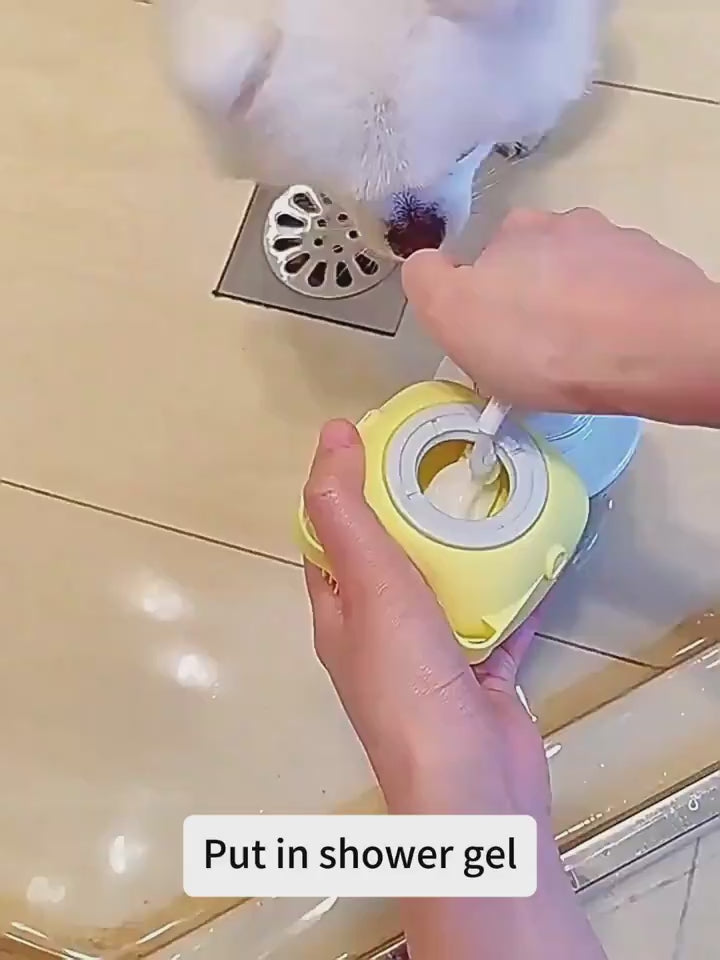 PetPal Pet Shampoo Massager Brush for Grooming Dogs.