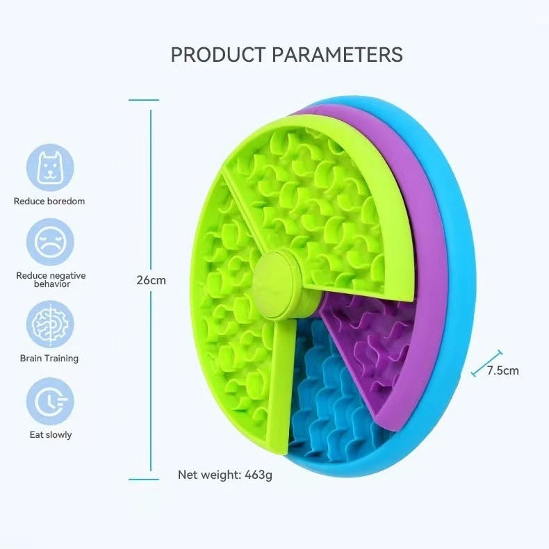 Petpal accessories rotating pet food bowl designed to reduce boredom and promote slow eating