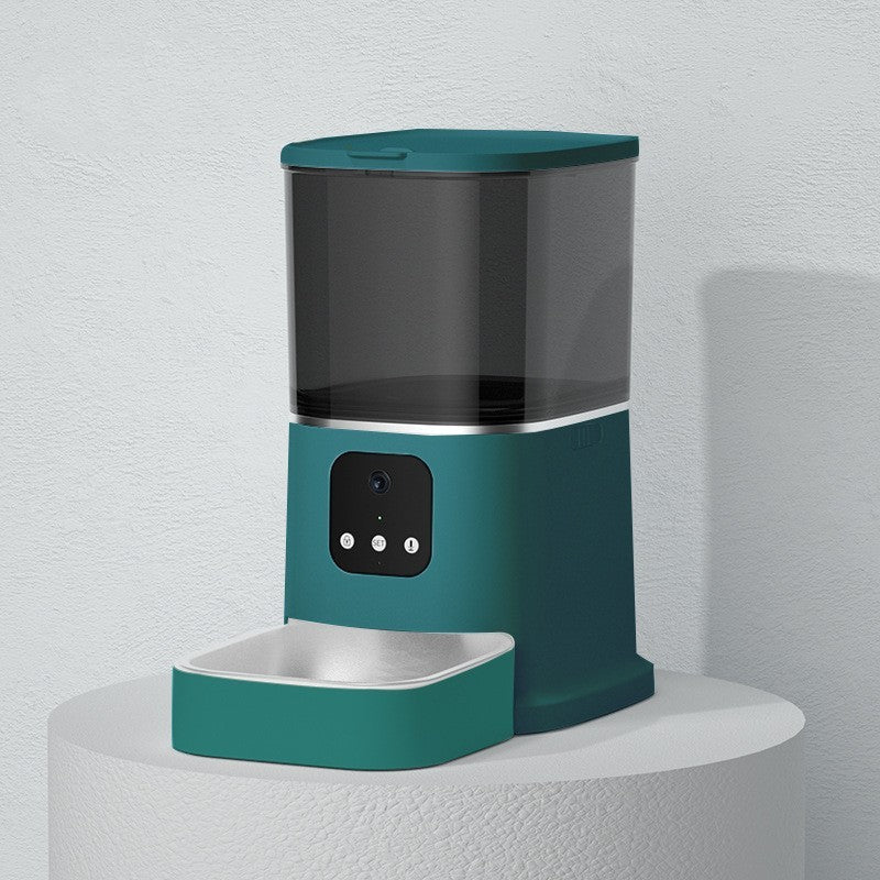 Petpal voice recorder pet food dispenser with sleek design for feeding pets on schedule