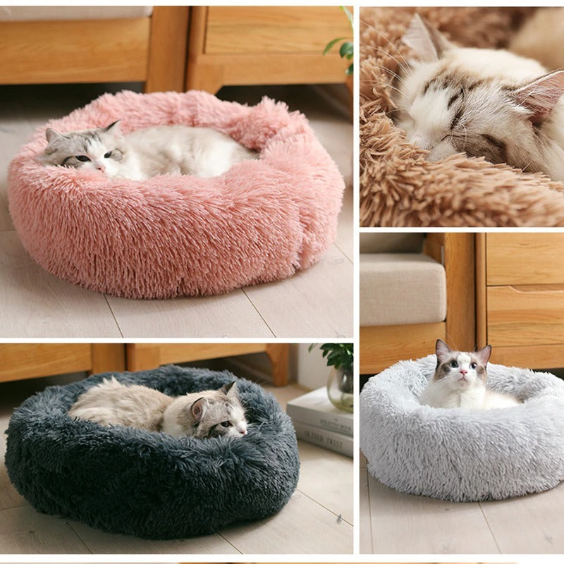 Soft and cozy washable pet bed plush in various colors for comfortable pet naps